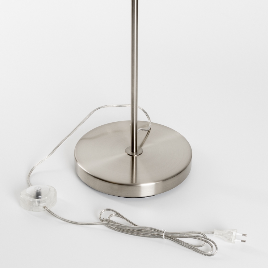 Brilagi - LED-vloerlamp CERIA 1xE27/40W/230V Ø 25 cm wit/mat chroom