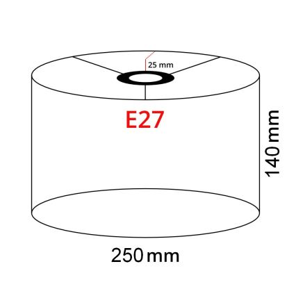 Brilagi - LED-vloerlamp CERIA 1xE27/40W/230V Ø 25 cm wit/mat chroom