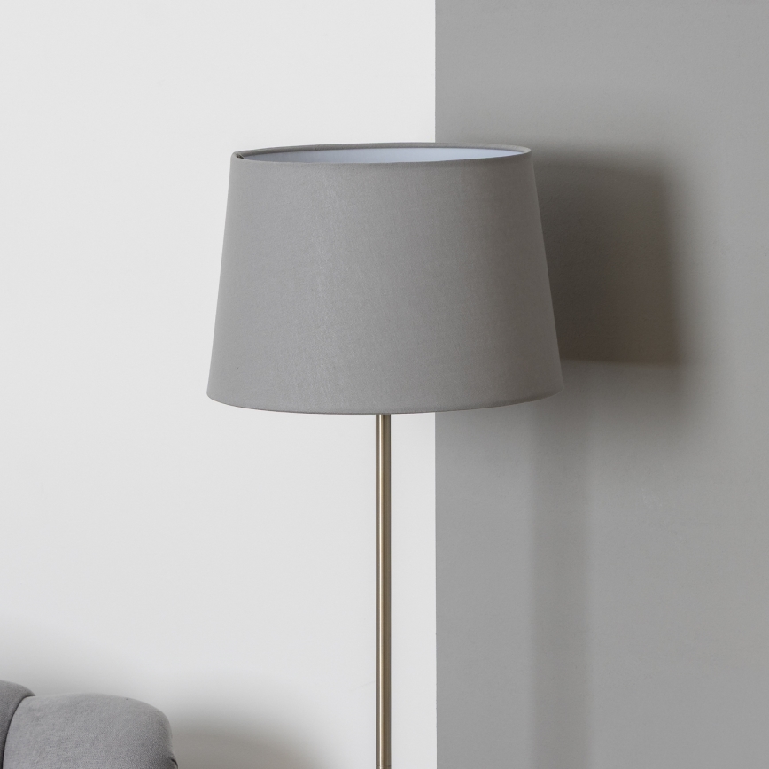 Brilagi - LED vloerlamp CERIA 1xE27/40W/230V Ø 30 cm grijs/mat chroom