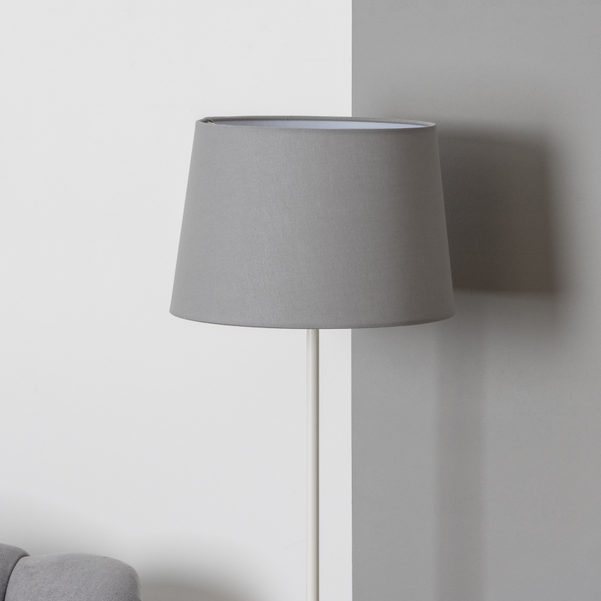 Brilagi - LED vloerlamp CERIA 1xE27/40W/230V Ø 30 cm grijs/wit