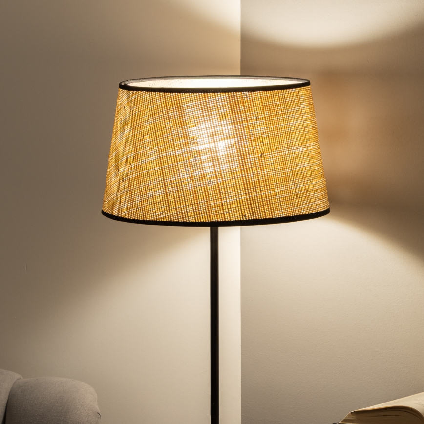 Brilagi - LED vloerlamp CERIA 1xE27/40W/230V Ø 35 cm beige/zwart