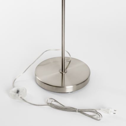 Brilagi - LED-vloerlamp CERIA 1xE27/40W/230V Ø 45 cm grijs/mat chroom