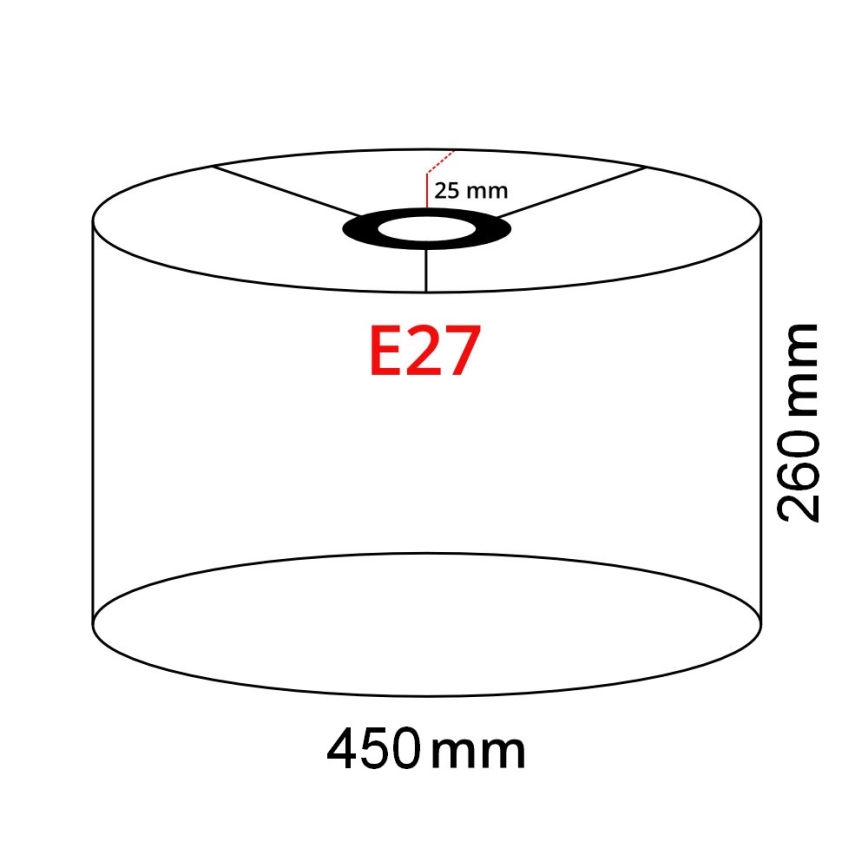 Brilagi - LED-vloerlamp CERIA 1xE27/40W/230V Ø 45 cm grijs/mat chroom