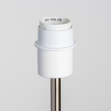 Brilagi - LED vloerlamp CERIA 1xE27/40W/230V Ø 50 cm beige/mat chroom