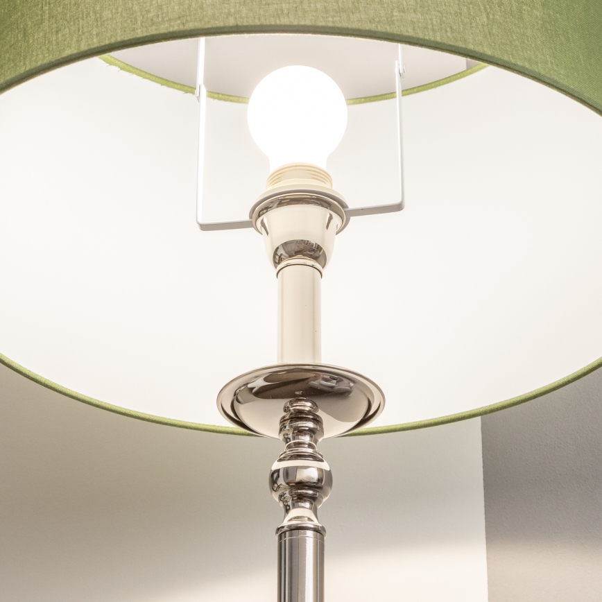 Brilagi - LED vloerlamp CERIA 1xE27/60W/230V Ø 45 cm glanzend chroom/groen