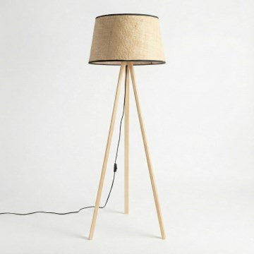 Brilagi - LED vloerlamp CERIA 1xE27/60W/230V Ø 50 cm beige