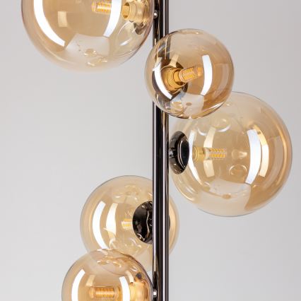 Brilagi - LED-vloerlamp MILLA 7xG9/3W/230V zwart chroom/goud