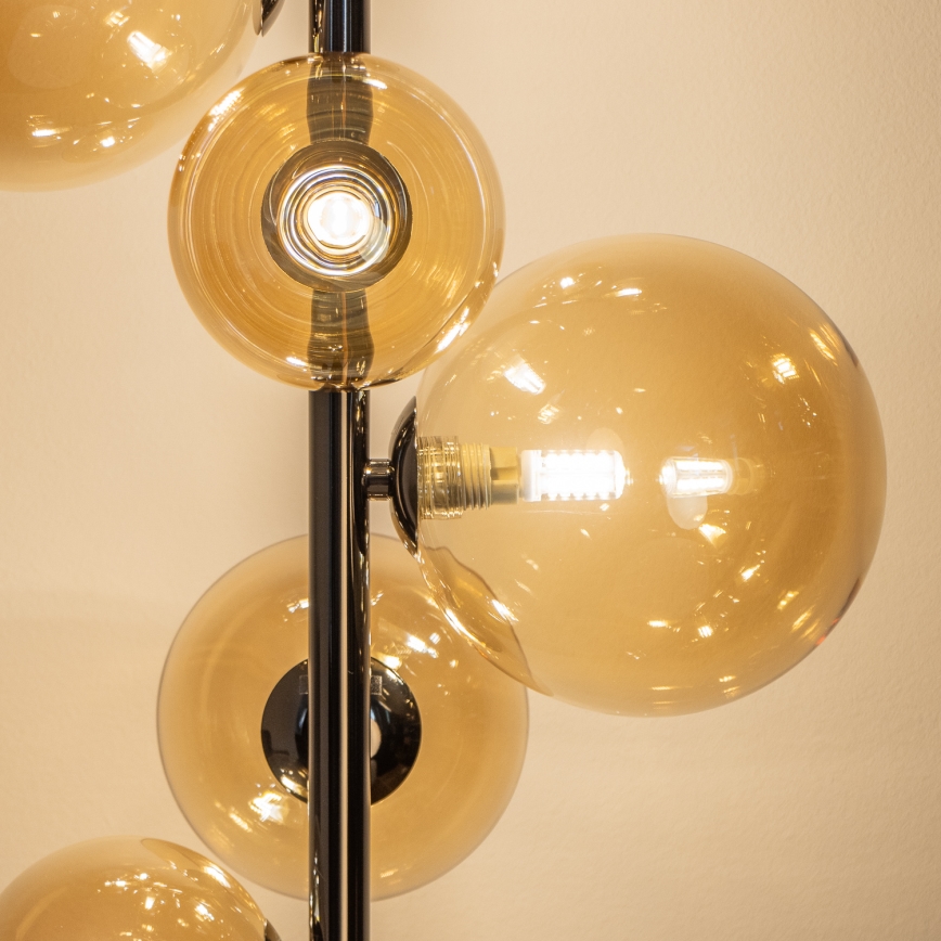 Brilagi - LED-vloerlamp MILLA 7xG9/3W/230V zwart chroom/goud