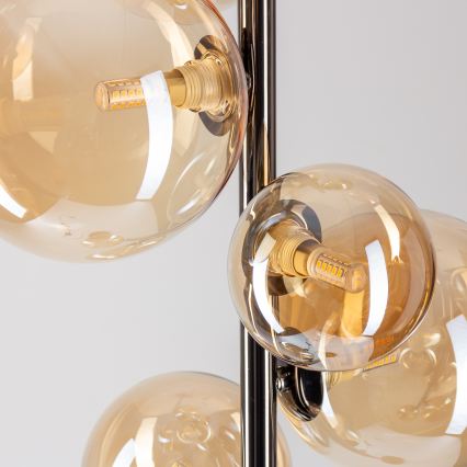 Brilagi - LED-vloerlamp MILLA 7xG9/3W/230V zwart chroom/goud