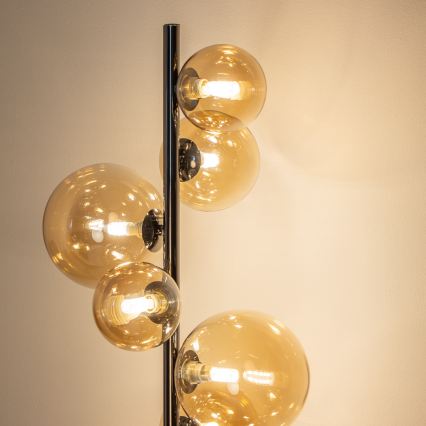 Brilagi - LED-vloerlamp MILLA 7xG9/3W/230V zwart chroom/goud