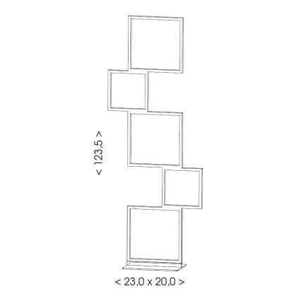 Brilagi - LED-vloerlamp SHIFT LED/36W/230V 4000K 123 cm zwart