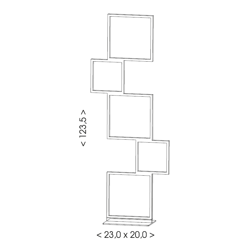 Brilagi - LED-vloerlamp SHIFT LED/36W/230V 4000K 123 cm zwart