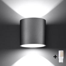 Brilagi -  LED wand verlichting FRIDA 1xG9/4W/230V grijs