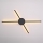 Brilagi - LED wand verlichting LUGO QUATTRO LED/16W/230V zwart