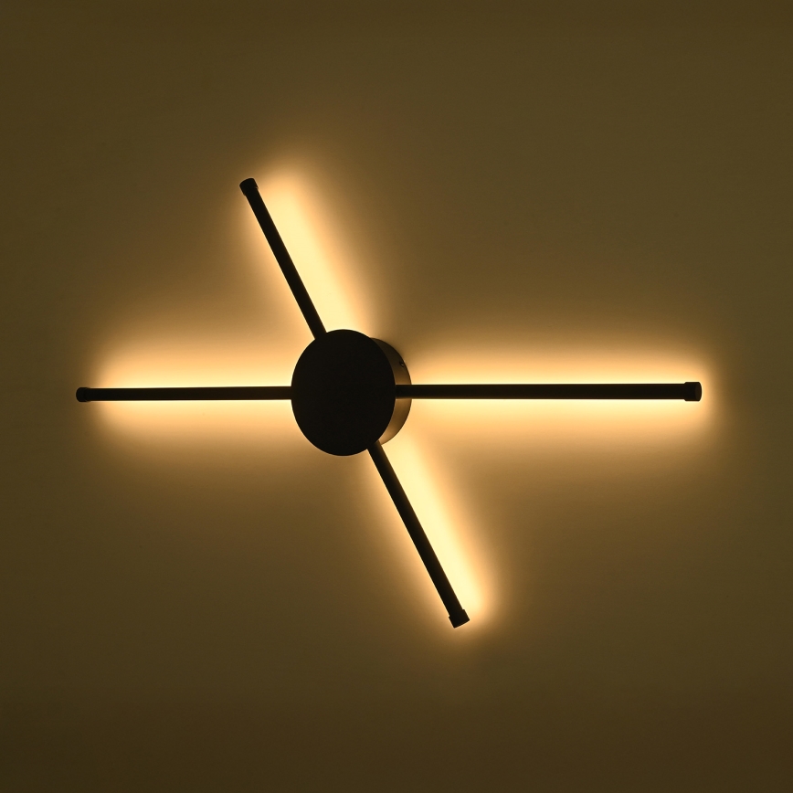 Brilagi - LED wand verlichting LUGO QUATTRO LED/16W/230V zwart