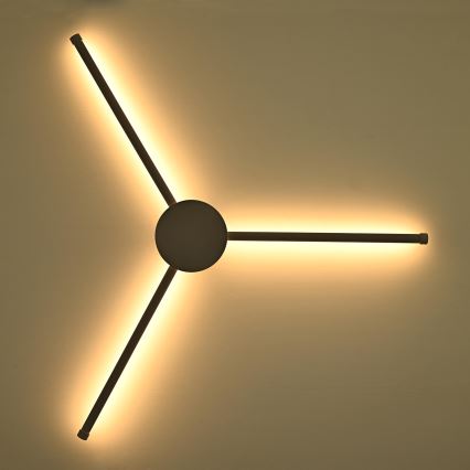 Brilagi - LED wand verlichting LUGO TRE LED/14W/230V zwart