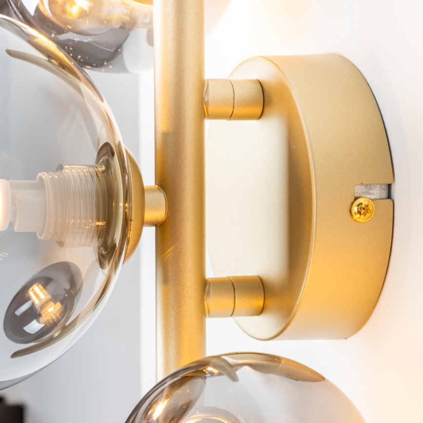 Brilagi - LED wand verlichting MILLA 3xG9/3W/230V goud/gerookt