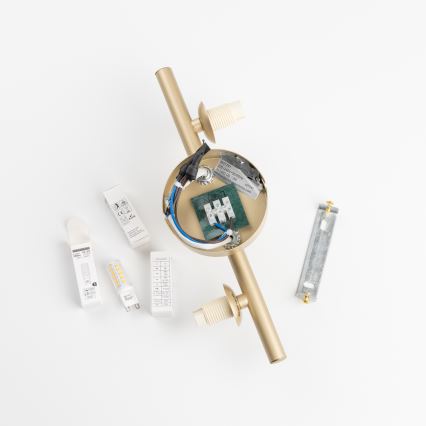 Brilagi - LED wand verlichting MILLA 3xG9/3W/230V goud/gerookt