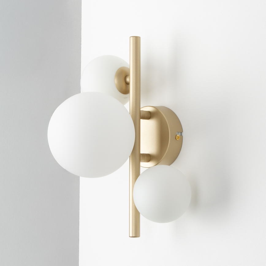 Brilagi - LED wand verlichting MILLA 3xG9/3W/230V goud/wit