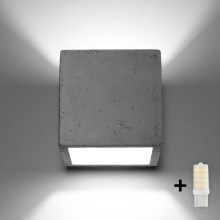 Brilagi -  LED wand verlichting MURO 1xG9/3,5W/230V beton