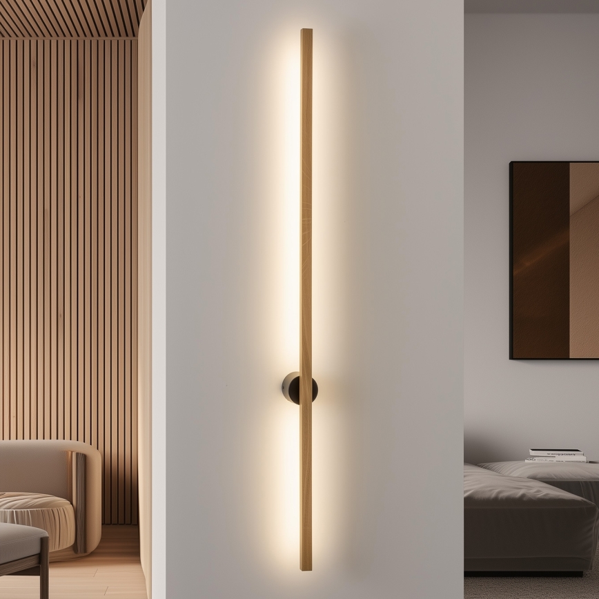Brilagi - LED wand verlichting WOODY LINE LED/12W/230V 120 cm eiken