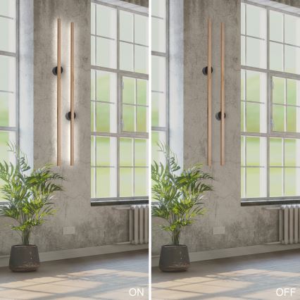 Brilagi - LED wand verlichting WOODY LINE LED/12W/230V 120 cm eiken