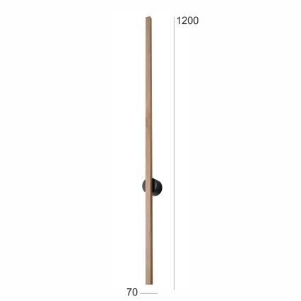 Brilagi - LED wand verlichting WOODY LINE LED/12W/230V 120 cm eiken