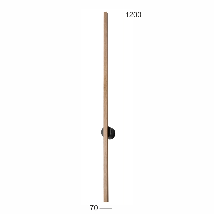 Brilagi - LED wand verlichting WOODY LINE LED/12W/230V 120 cm eiken