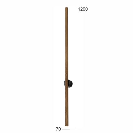 Brilagi - LED wand verlichting WOODY LINE LED/12W/230V 120 cm eiken