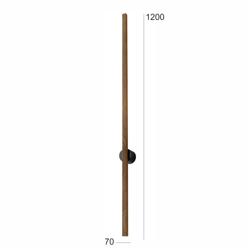 Brilagi - LED wand verlichting WOODY LINE LED/12W/230V 120 cm eiken