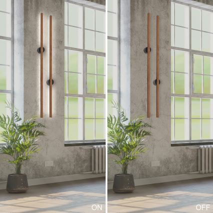 Brilagi - LED wand verlichting WOODY LINE LED/12W/230V 120 cm eiken kers
