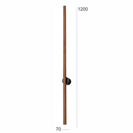 Brilagi - LED wand verlichting WOODY LINE LED/12W/230V 120 cm eiken kers