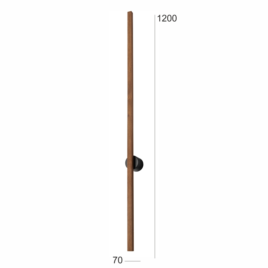 Brilagi - LED wand verlichting WOODY LINE LED/12W/230V 120 cm eiken kers