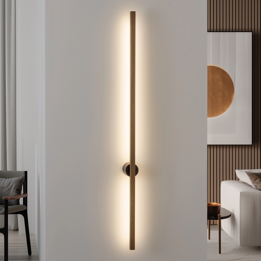 Brilagi - LED wand verlichting WOODY LINE LED/12W/230V eiken