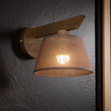 Brilagi - LED  Wandlamp ANTHONY 1xE14/40W/230V eiken/bruin