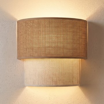 Brilagi - LED-wandlamp BOHO ECO 1xE27/10W/230V beige/crème