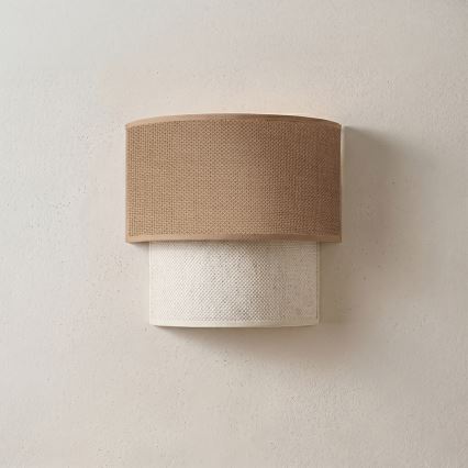 Brilagi - LED-wandlamp BOHO ECO 1xE27/10W/230V beige/crème