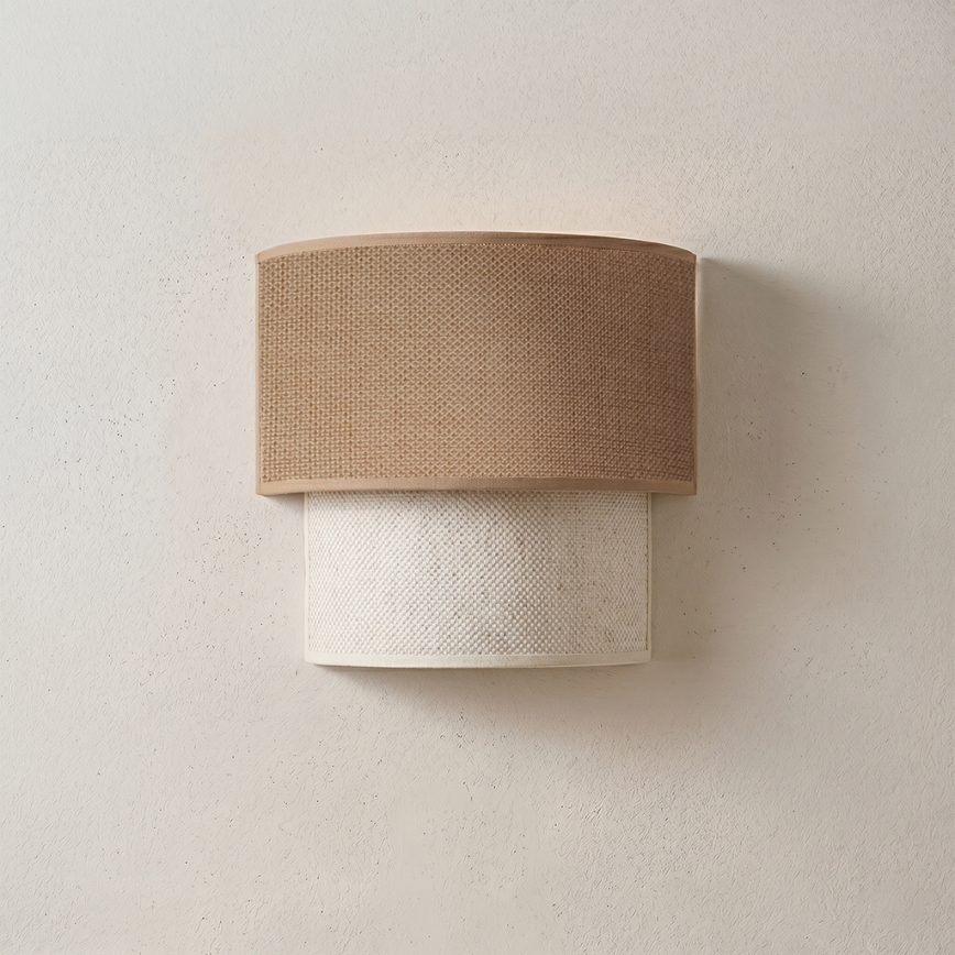 Brilagi - LED-wandlamp BOHO ECO 1xE27/10W/230V beige/crème