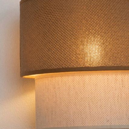 Brilagi - LED-wandlamp BOHO ECO 1xE27/10W/230V beige/crème