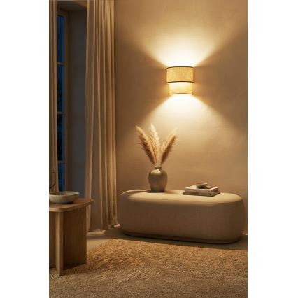 Brilagi - LED-wandlamp BOHO ECO 1xE27/10W/230V beige