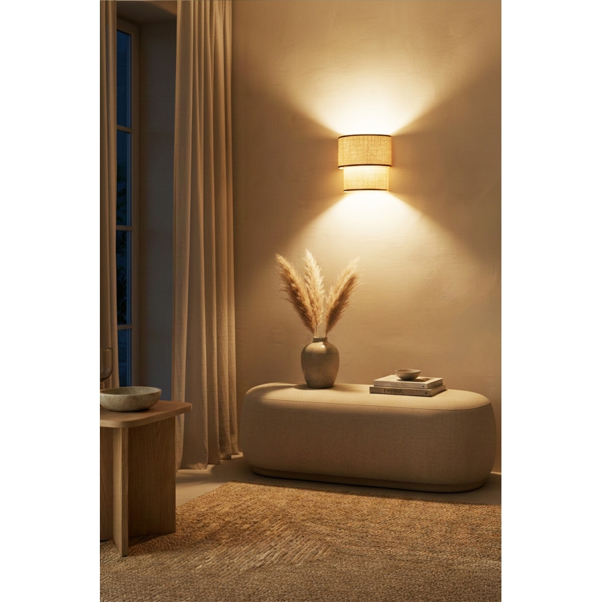 Brilagi - LED-wandlamp BOHO ECO 1xE27/10W/230V beige