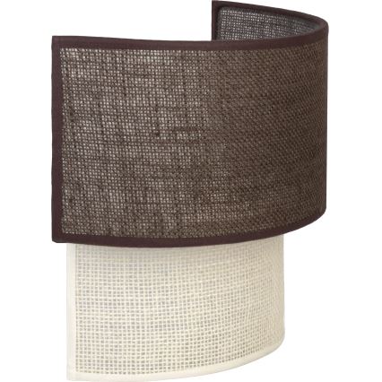 Brilagi - LED wandlamp BOHO ECO 1xE27/10W/230V bruin/crème
