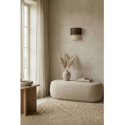 Brilagi - LED wandlamp BOHO ECO 1xE27/10W/230V bruin/crème