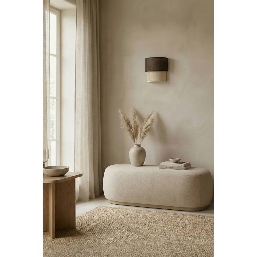 Brilagi - LED wandlamp BOHO ECO 1xE27/10W/230V bruin/crème