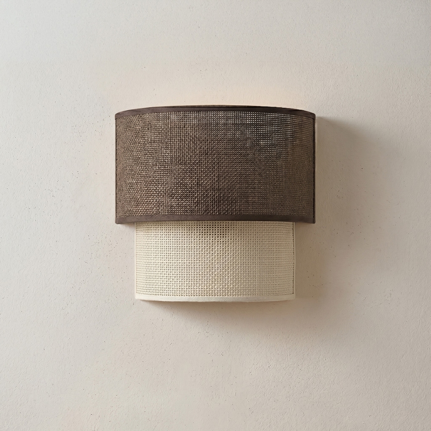 Brilagi - LED wandlamp BOHO ECO 1xE27/10W/230V bruin/crème