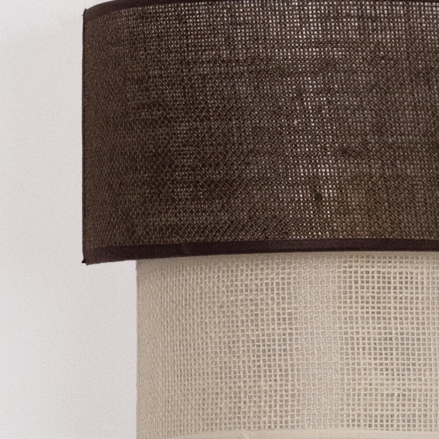 Brilagi - LED wandlamp BOHO ECO 1xE27/10W/230V bruin/crème