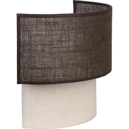 Brilagi - LED-wandlamp BOHO ECO 1xE27/10W/230V bruin/crème
