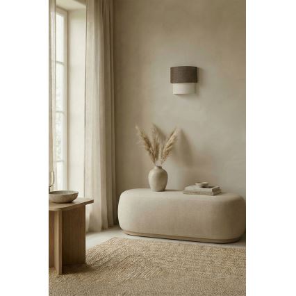 Brilagi - LED-wandlamp BOHO ECO 1xE27/10W/230V bruin/crème
