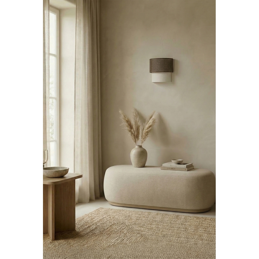 Brilagi - LED-wandlamp BOHO ECO 1xE27/10W/230V bruin/crème