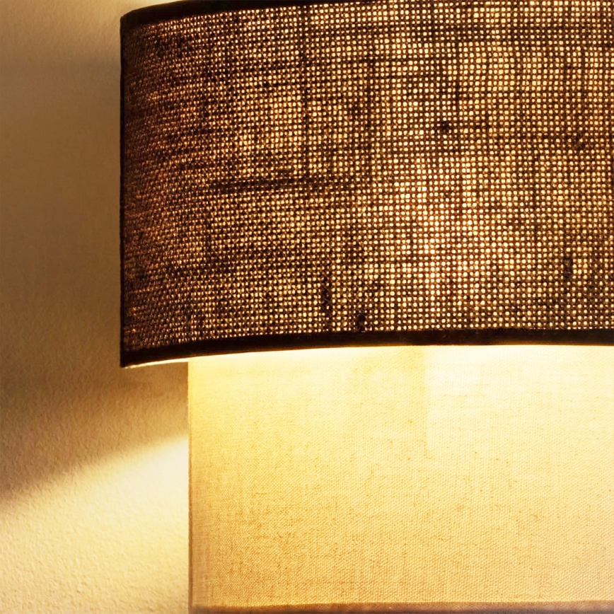 Brilagi - LED-wandlamp BOHO ECO 1xE27/10W/230V bruin/crème